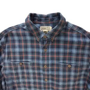 Duluth Trading Co Men’s Long Sleeve Plaid Button Up Shirt XL Tall Relaxed Fit